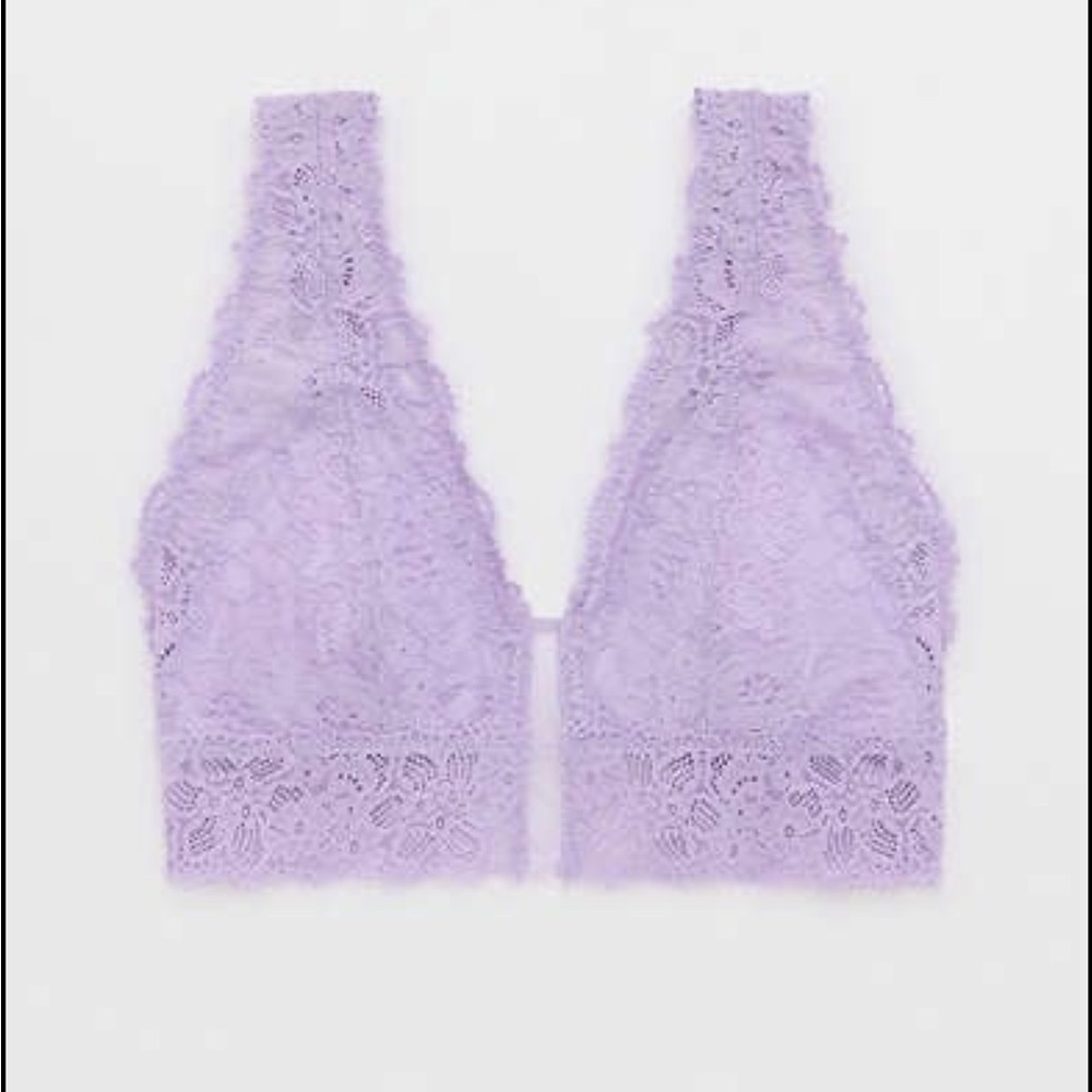 Aerie lilac purple bralette size medium